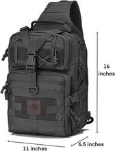 Load image into Gallery viewer, Coolton LIGHTNING Series Tactical Sling Bag V2 - BLACK