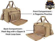 Load image into Gallery viewer, Coolton HURRICANE Series Tactical Pistol Range Bag - Coyote
