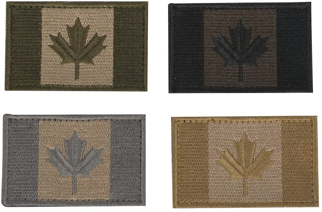 Coolton Canada Flag Patch - Military Colour Set